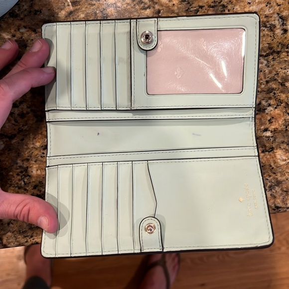 Light blue/green Kate spade purse with matching wallet - Picture 5 of 5